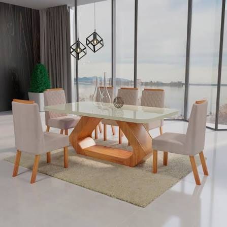 Mesa de jantar com 6 cadeiras